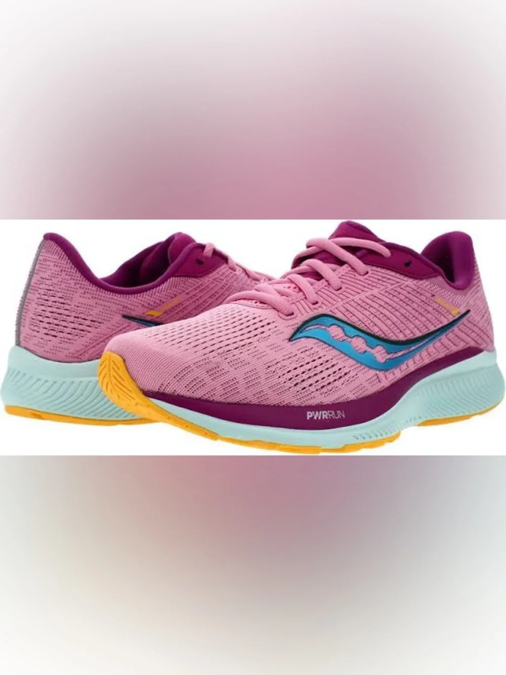 NEW!! Women’s Saucony Guide 14 Future Pink Athletic Running Shoe Size 6.5M
